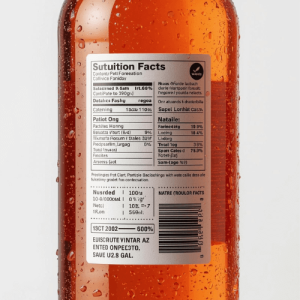 label waterproof sticker minuman